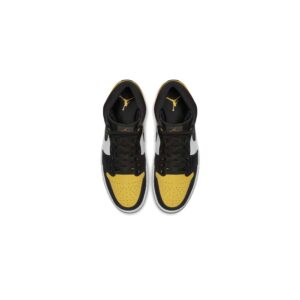 Air Jordan 1 Mid Yellow Toe Black
